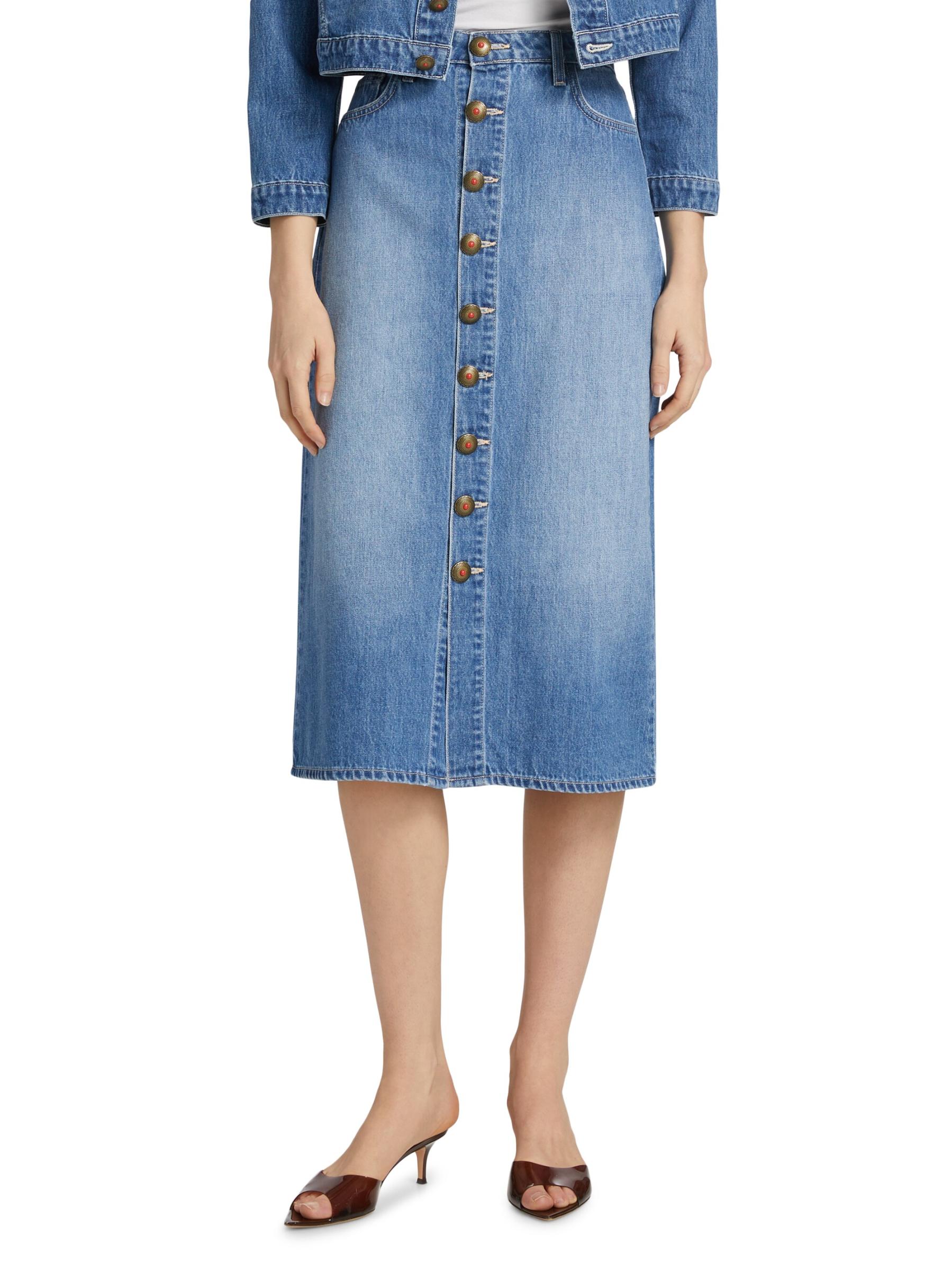ファッション雑貨・小物その他 Kathleen Button Front Midi Skirt L'AGENCE Kathleen Button Front Midi Skirt | Shopbop