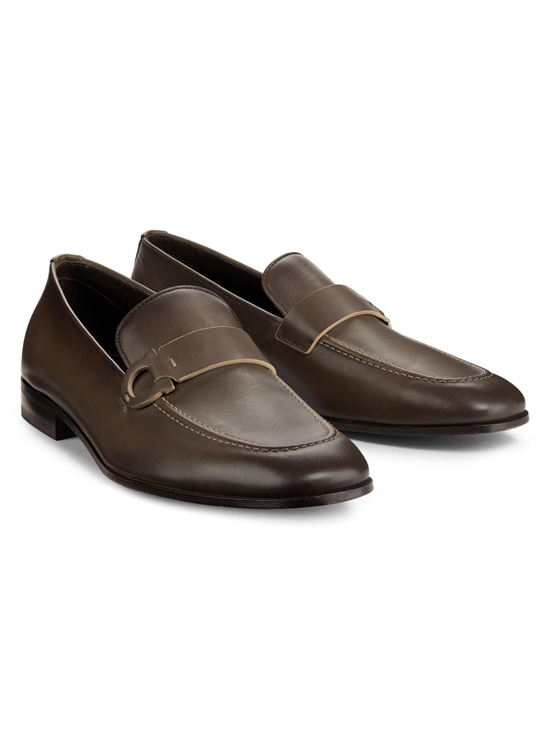 新品 Salvatore Ferragamoガンチーニ レザー　ローファー Salvatore Ferragamo (サルヴァトーレフェラガモ) ガンチーニ