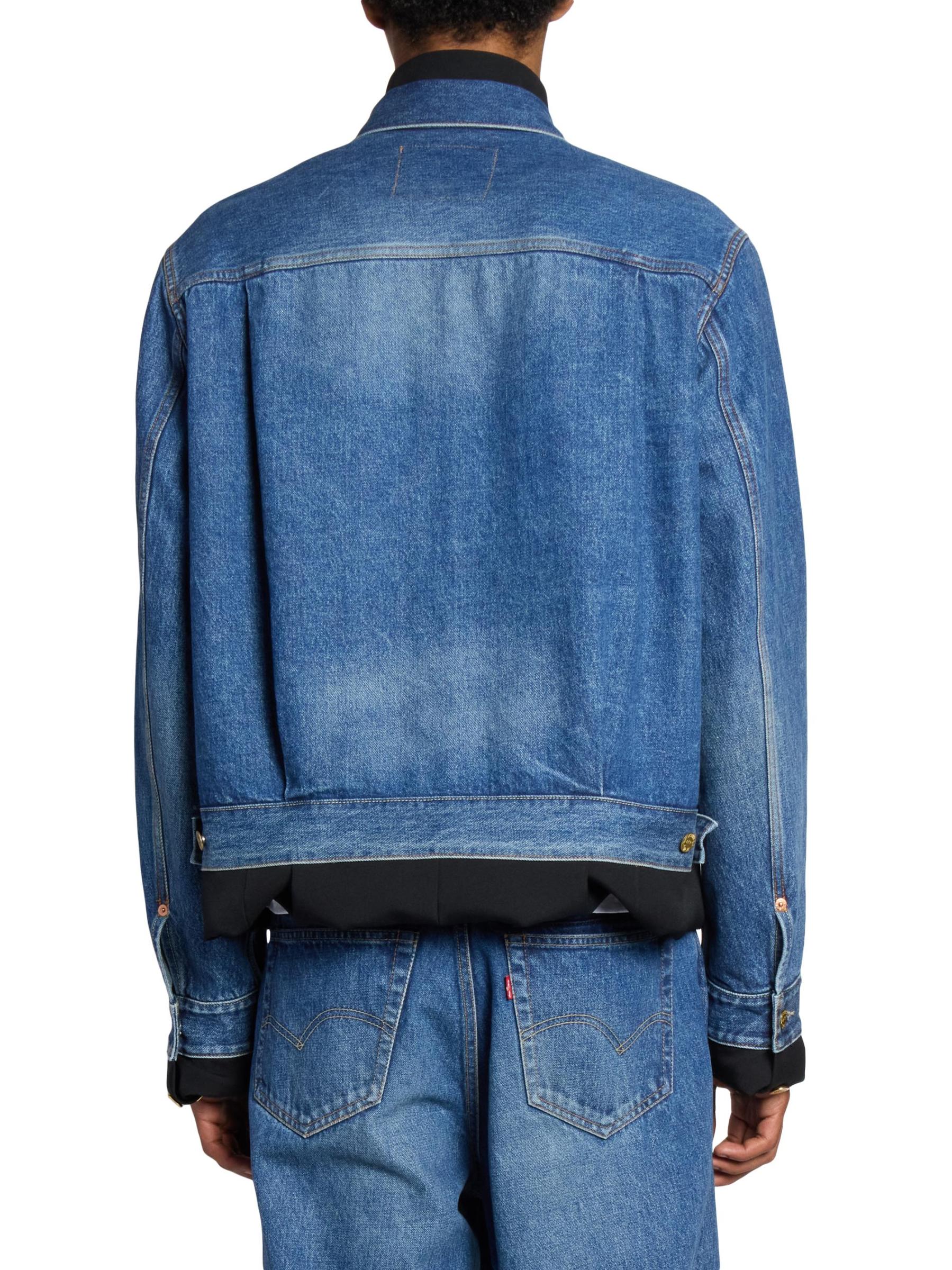 Shop Sacai - Levi's x Sacai Matelasse Twill Reversible Denim