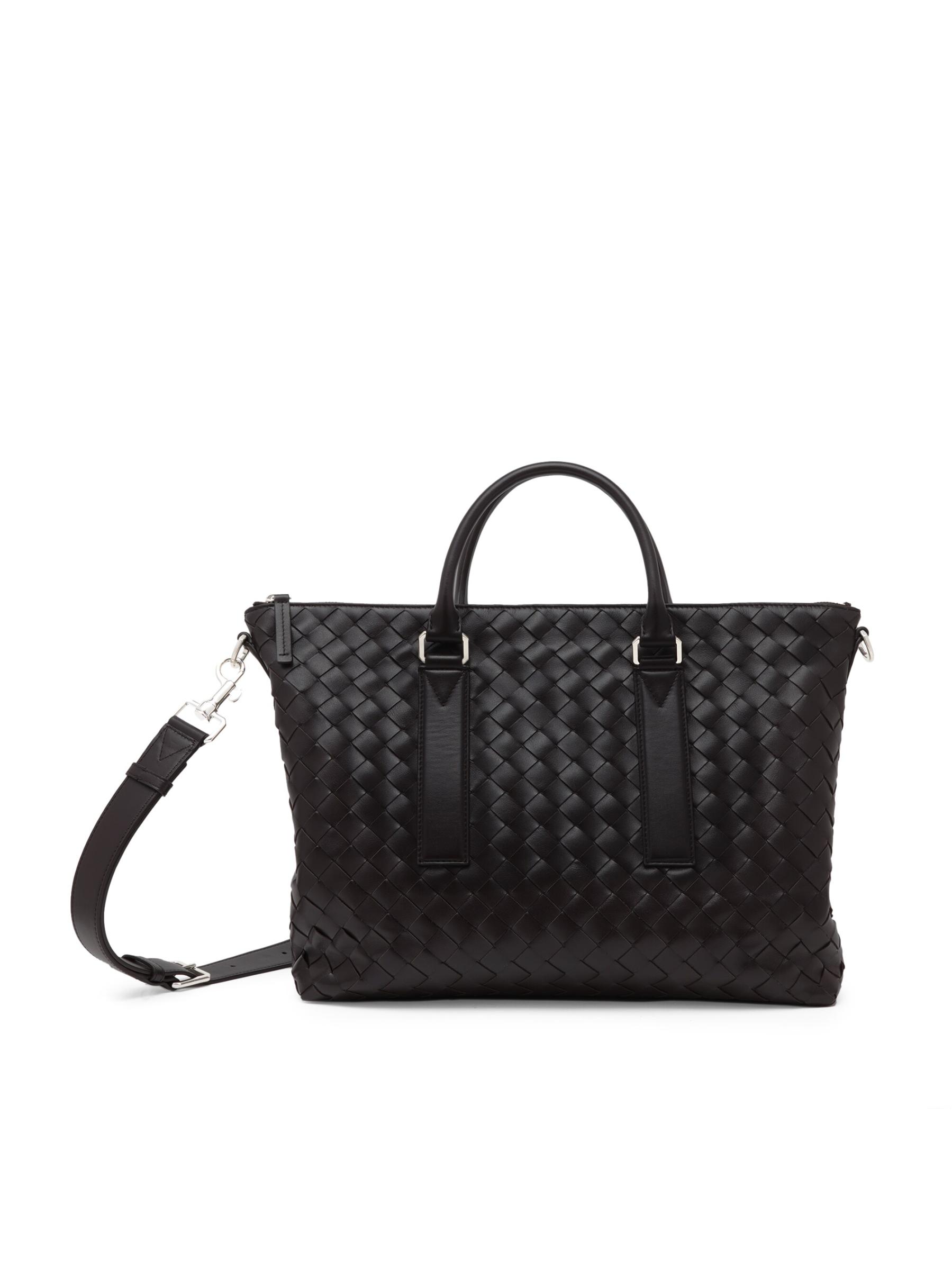 BOTTEGA VENETA イントレチャートVN ブリーフケース (スモール) Bottega Veneta - イントレチャート・レザー・ソフト・ブリーフ