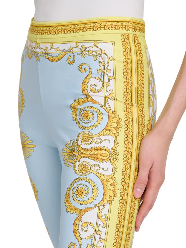 #5: بنطال باروكو فولارد - أزرق باستيل أصفر باهت