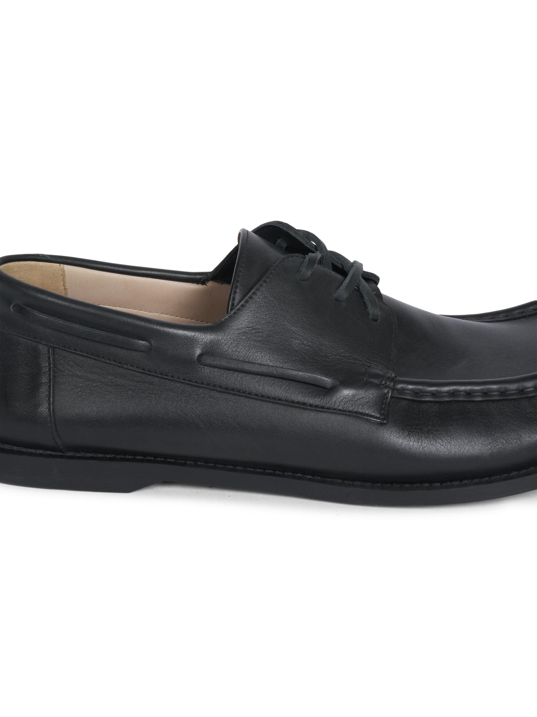 LOEWE★レザー カンポ ボートシューズ ホワイト＆ネイビー Campo boat shoe in soft calfskin Blue - LOEWE