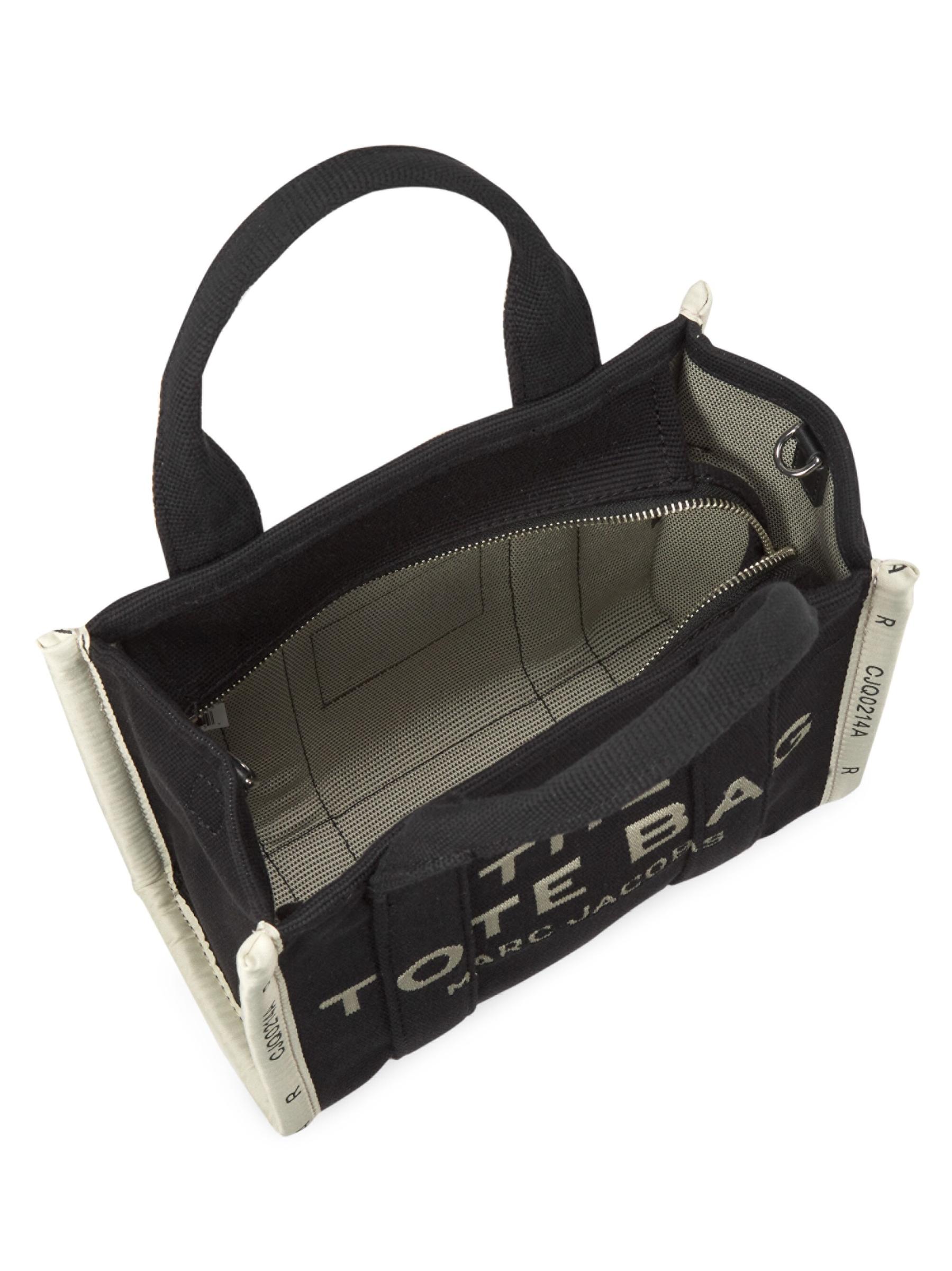 MARC JACOBS ジャカード スモール トートバッグ ロゴ THE JACQUARD SMALL TOTE BAG/ザ ジャガード スモール トート