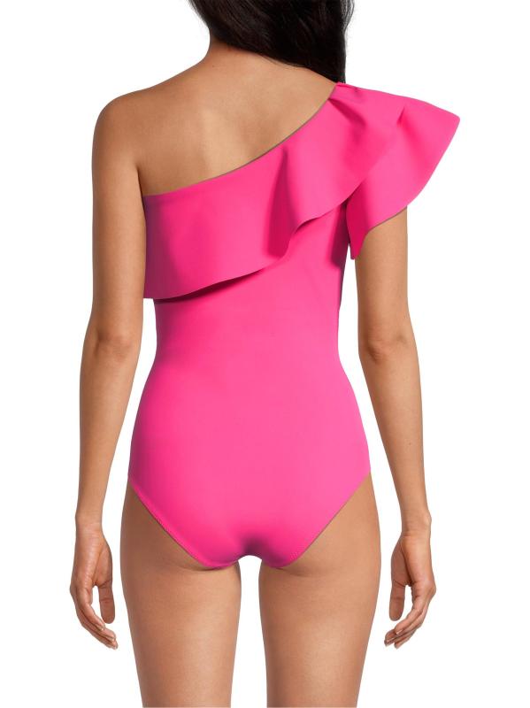 #4: بدلة سباحة إيلي روفل من قطعة واحدة - وردي حار