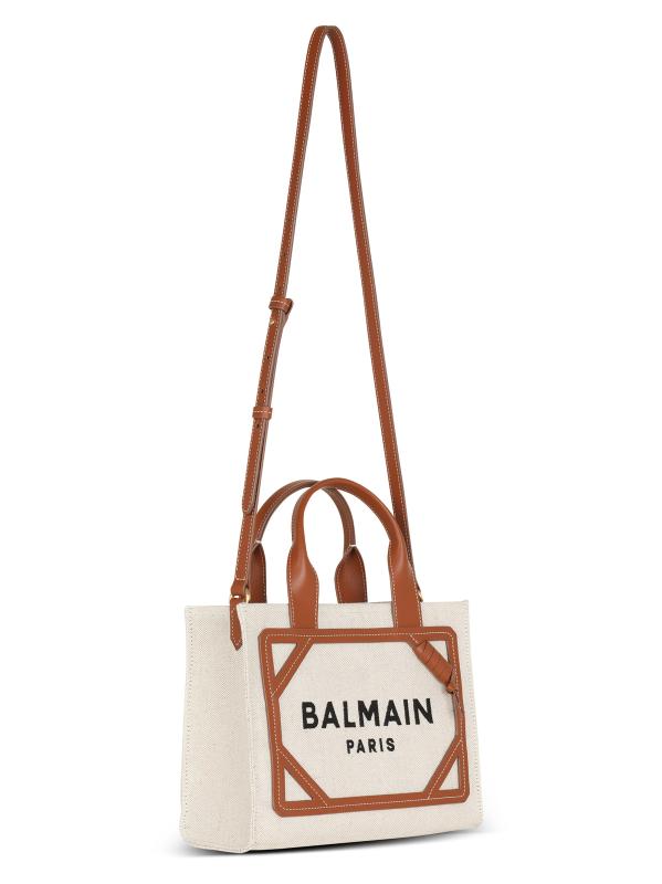 Balmain☆VIP価格 スモール B-アーミー トートバッグ Balmain - スモールBアーミー・キャンバス・ショッパー・トート