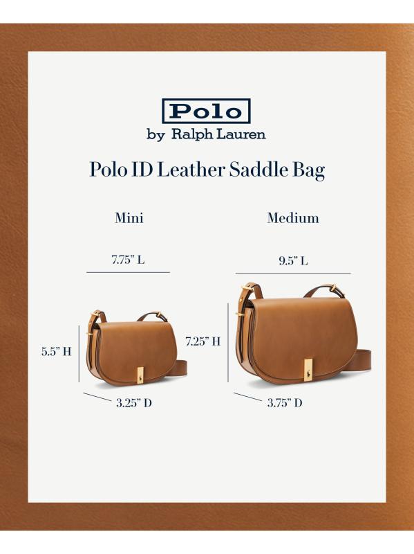 【Polo Ralph Lauren】Polo ID レザー ミニ サドル バッグ セール】 Polo ID レザー ミニ サドル バッグ （ショルダー
