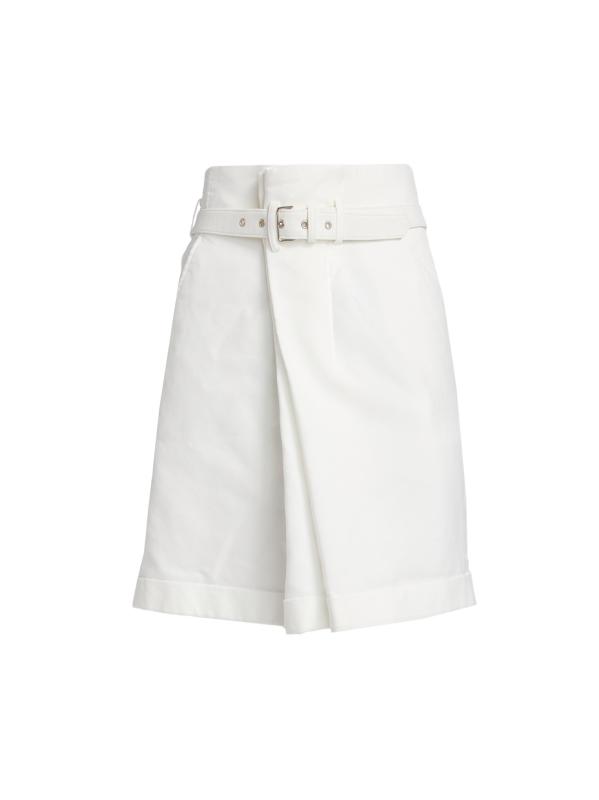 Pleated Belted Skirt