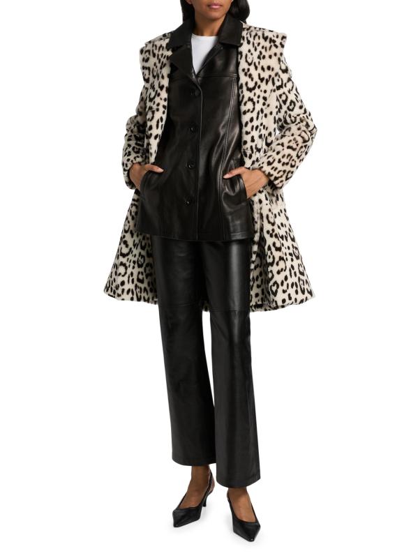 #7: معطف داستر بنقشة جلد الفهد من الكريستال - سنو ليوبارد