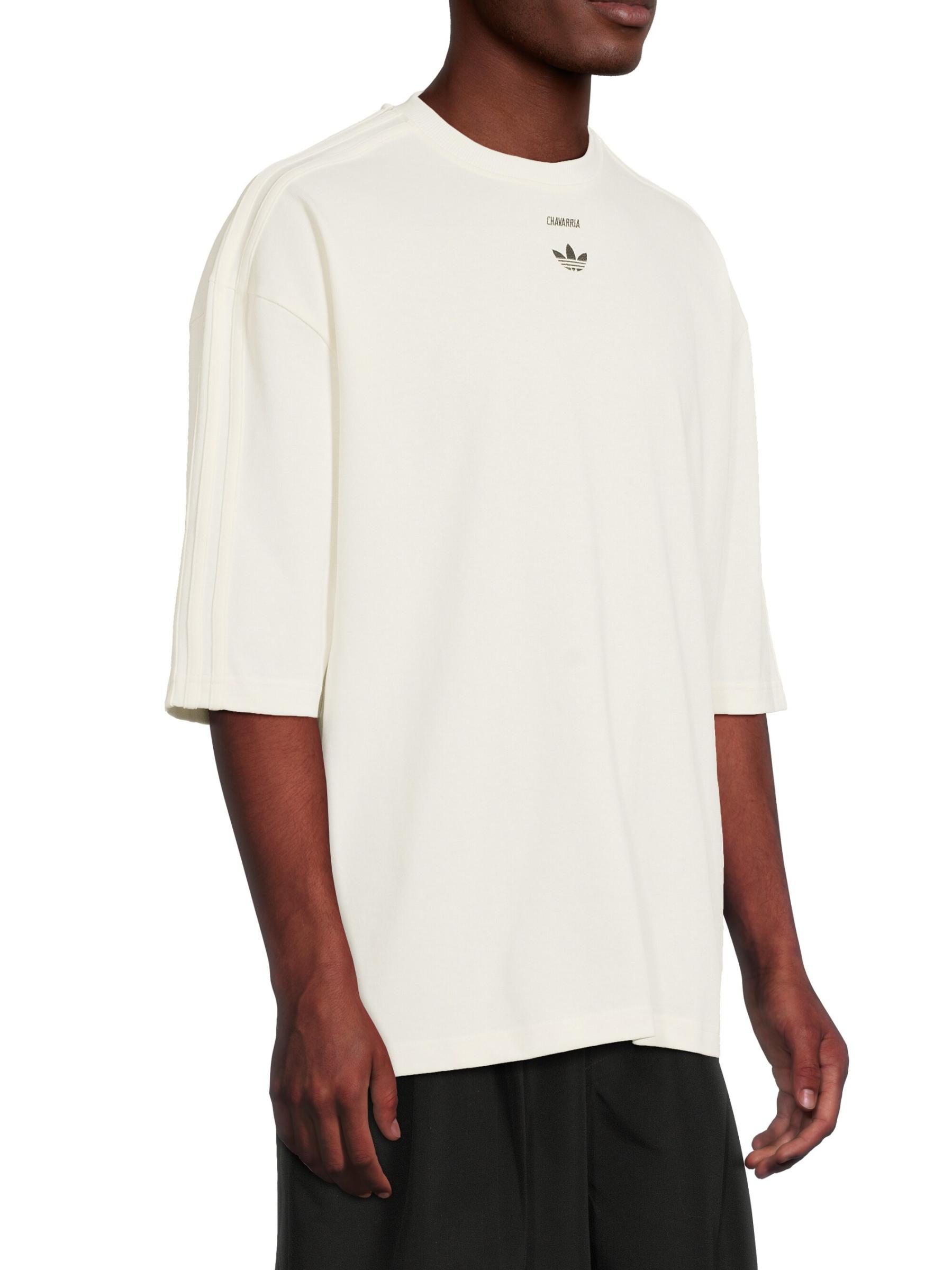 WILLY CHAVARRIA ホワイト 七分袖カットソー adidas - adidas x Willy Chavarria クルーネックTシャツ を