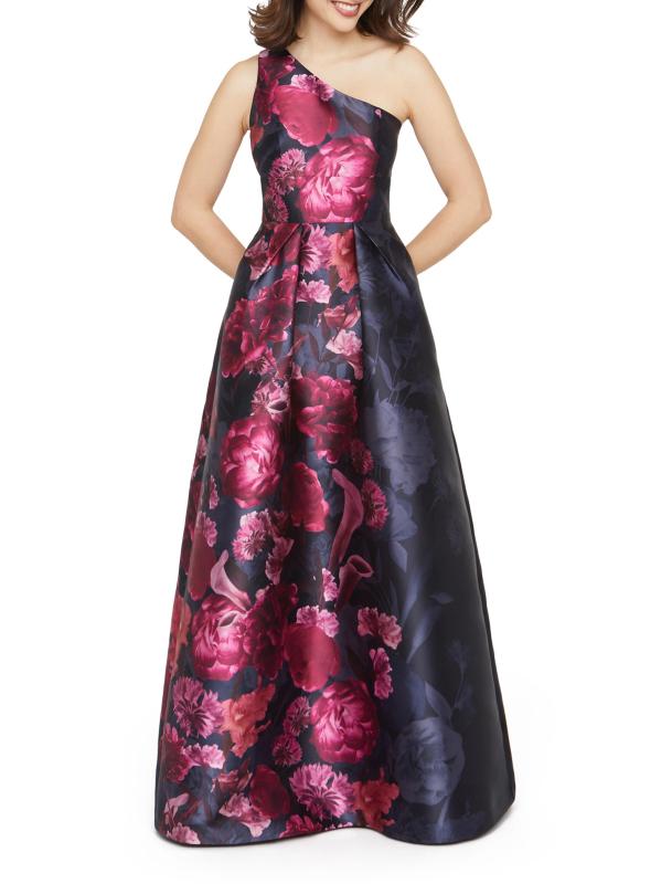 #5: فستان ديانا فلورال ميكادو بكتف واحد - توايلايت مالتي