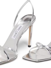 Jimmy Choo - 100MMメタリックレザーサンダル をオンライン購入