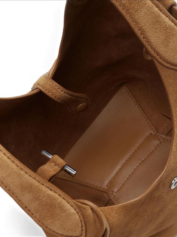 #6: حقيبة بولو بلاي الصغيرة من الجلد المدبوغ - أسمر