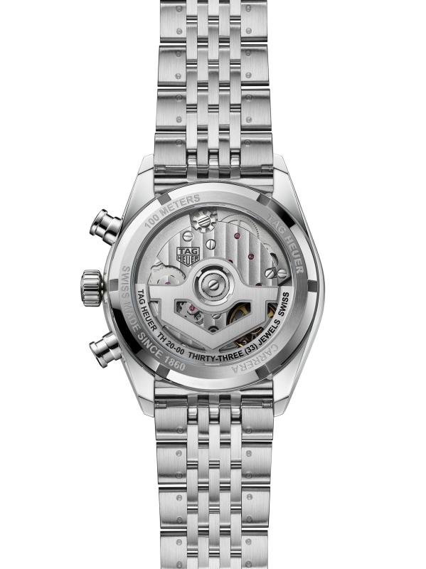 #3: ساعة كاريرا كرونوغراف من الفولاذ المقاوم للصدأ/39 مم - فولاذ مقاوم للصدأ