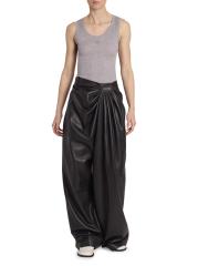 【25AW NEW】LOEWE/レザーパッチ付きクロップド丈ドレープパンツ LOEWE(ロエベ)』のドレープアイテムまとめ【2025年春夏新作も