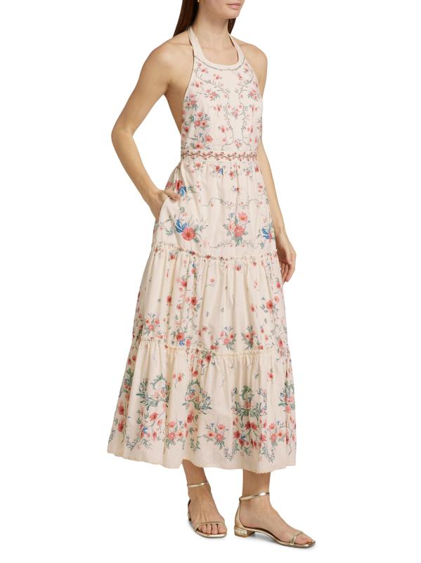 #3: فستان متوسط الطول بنقشة الزهور من كونسويلو موسكيتا - متعدد الألوان
