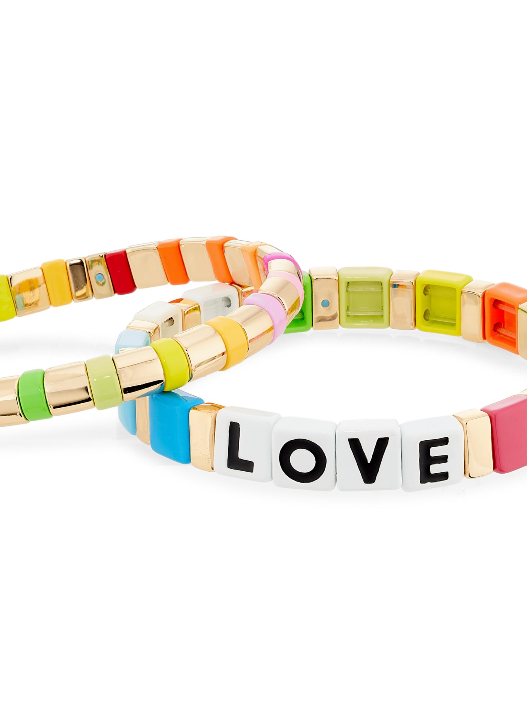 Shop Roxanne Assoulin - Mama Rainbow 2-Piece Cubic Zirconia