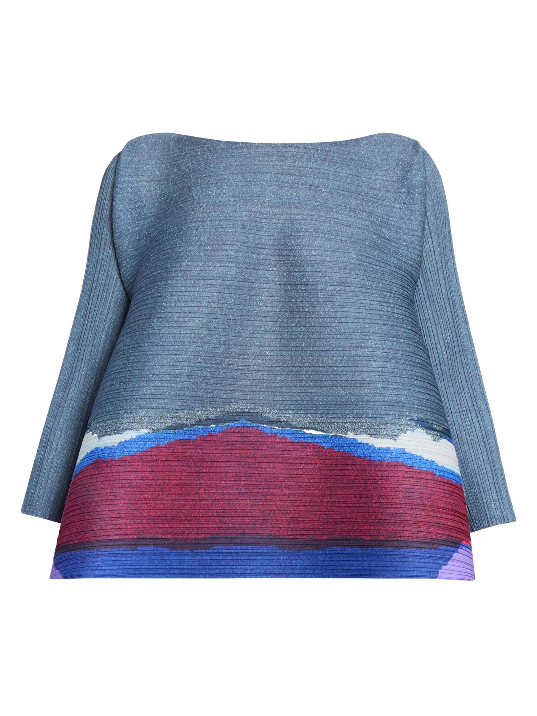 新品PLEATS PLEASE ISSEYMIYAKE GRAINYCOLORS Shop Pleats Please Issey Miyake - Grainy Colors Top | Saks Fifth