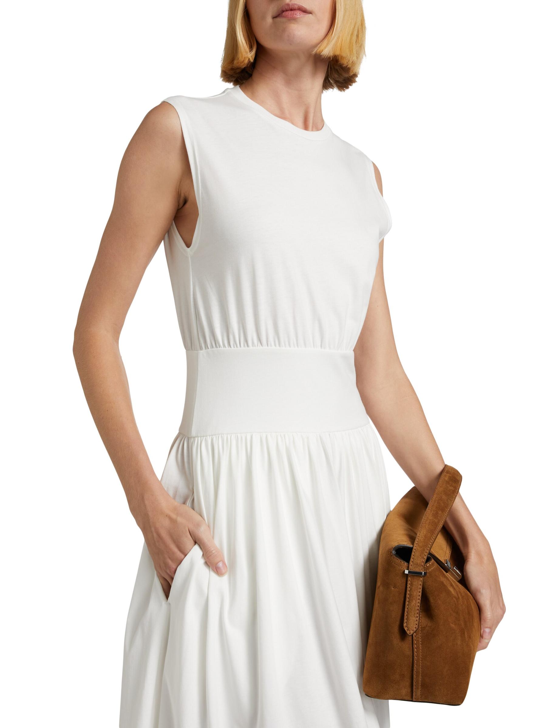 Shop Totême - Sleeveless Cotton T-Shirt Dress | Saks Fifth