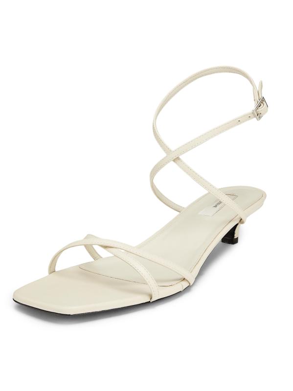 Shop Totême Crossover 35MM Leather Sandals Saks Fifth Avenue