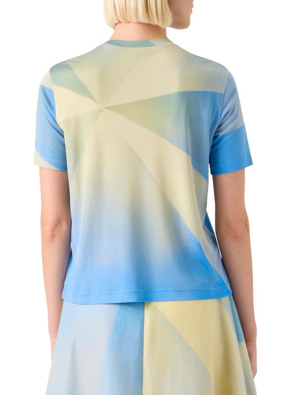 #4: تي شيرت حريري بطبعة صن بيم - متعدد الألوان