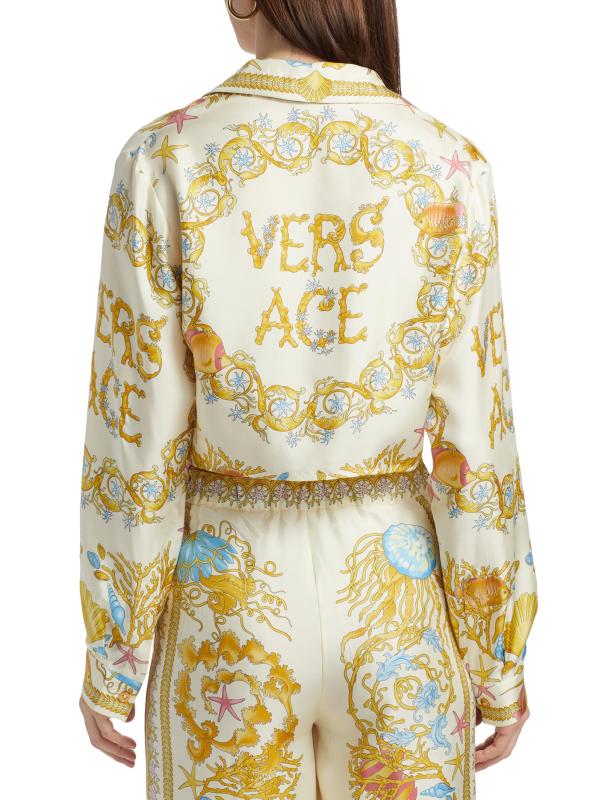 #4: قميص باروكو من الحرير تحت الماء - قشر البيض متعدد الألوان