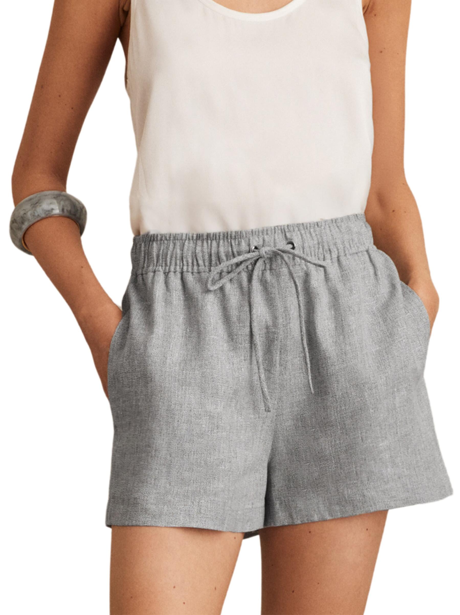 【海外限定】REISSショートパンツ☆Willow Linen Blend Drawstri Reiss Willow Drawstring Linen-Blend Shorts | Saks Fifth Avenue
