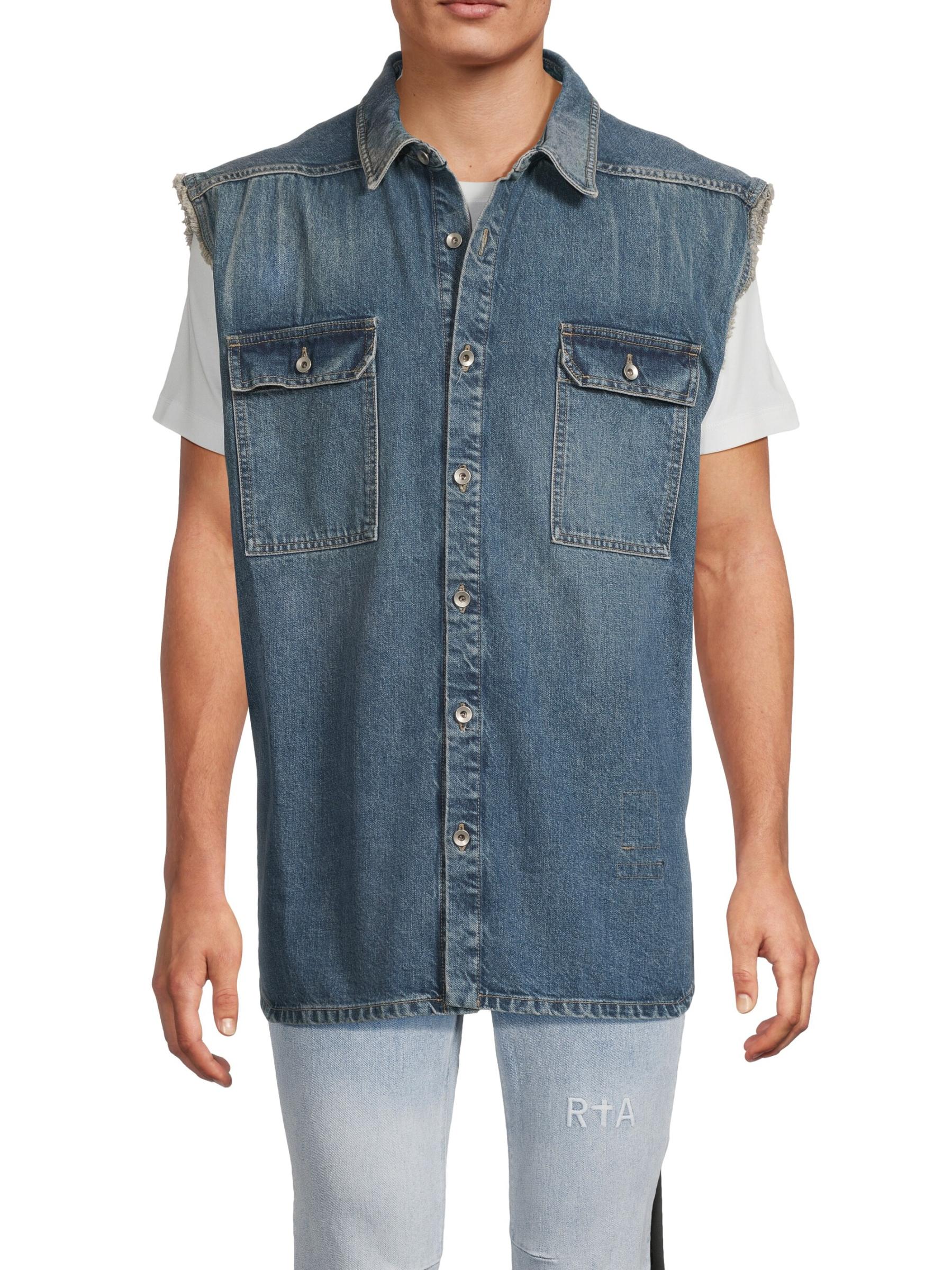 Shop DRKSHDW by Rick Owens - Tommy Denim Vest | Saks Fifth