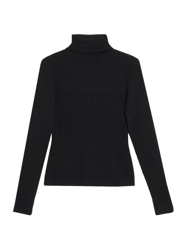 Valeria Rib-Knit Turtleneck