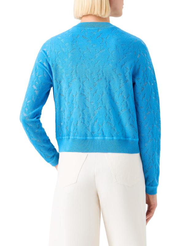 #4: كارديغان وايت كابس من مزيج الصوف والحرير - توايلايت