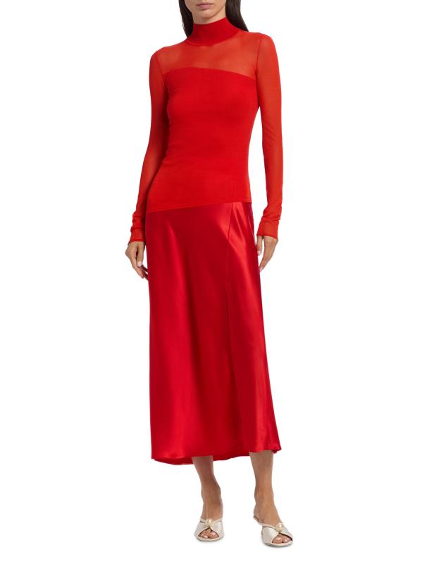 #7: بلوزة شفافة من صوف الميرينو غير المتماثلة - بابايا