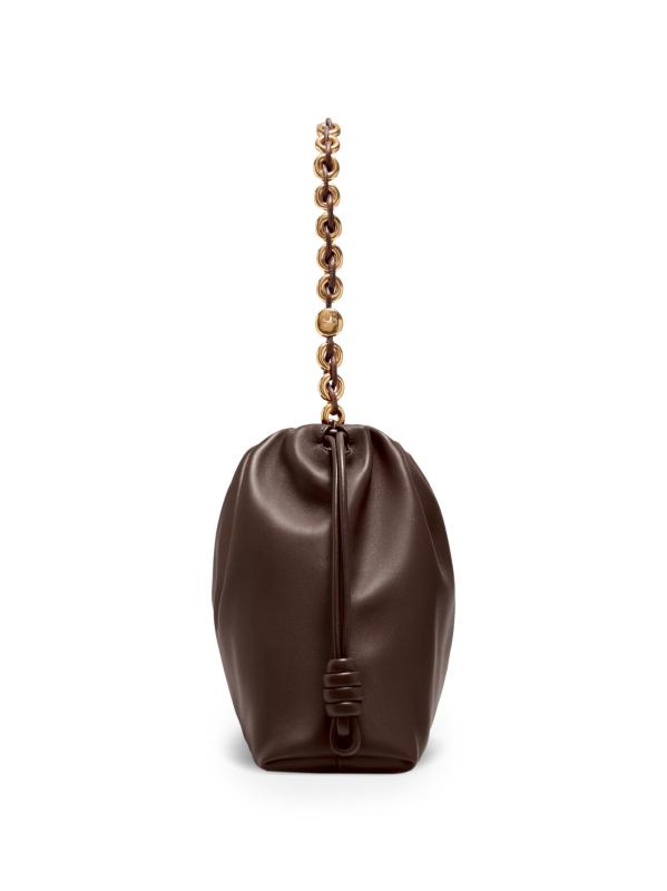 #6: حقيبة كتف كبيرة من جلد الفلامنكو - كستناء داكن