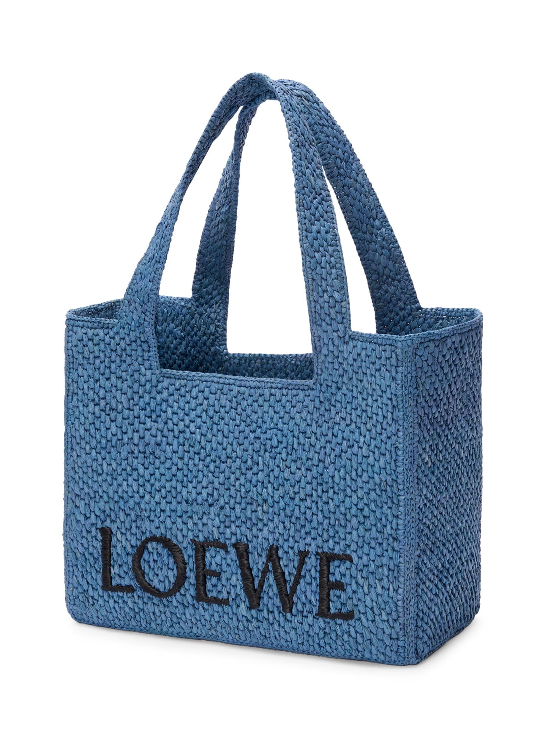 【関税&送料込】Loewe Loewe Paulas Ibiza Borsa A Mano Font T Shop Loewe - LOEWE x Paula's Ibiza Medium Logo Raffia Tote