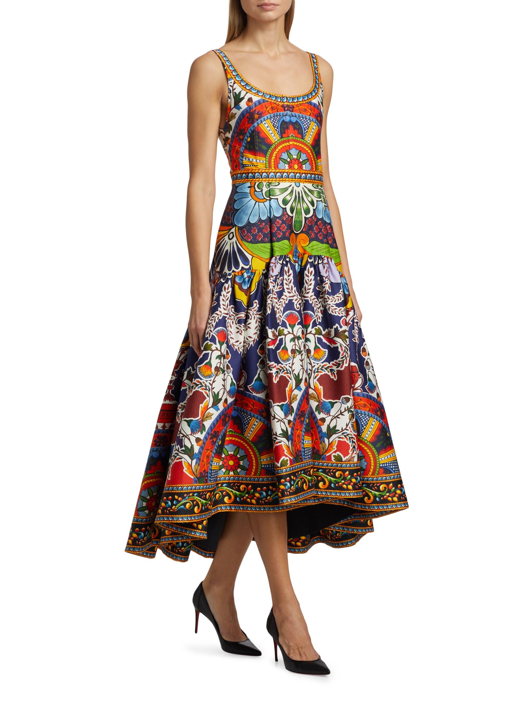ALICE+OLIVIA プリーツスカート コットンサテン DIANA ALICE+OLIVIA プリーツスカート コットンサテン DIANA