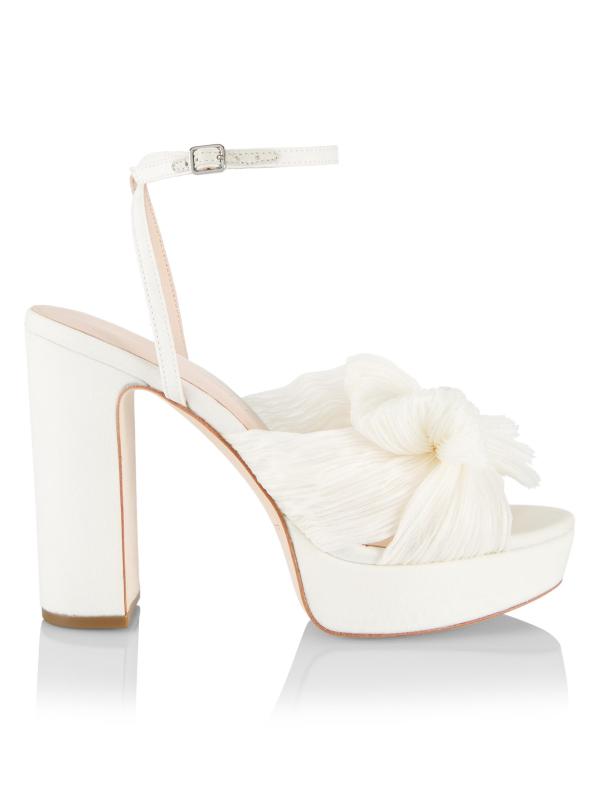 Natalia 115MM Knotted Bow Platform Sandals