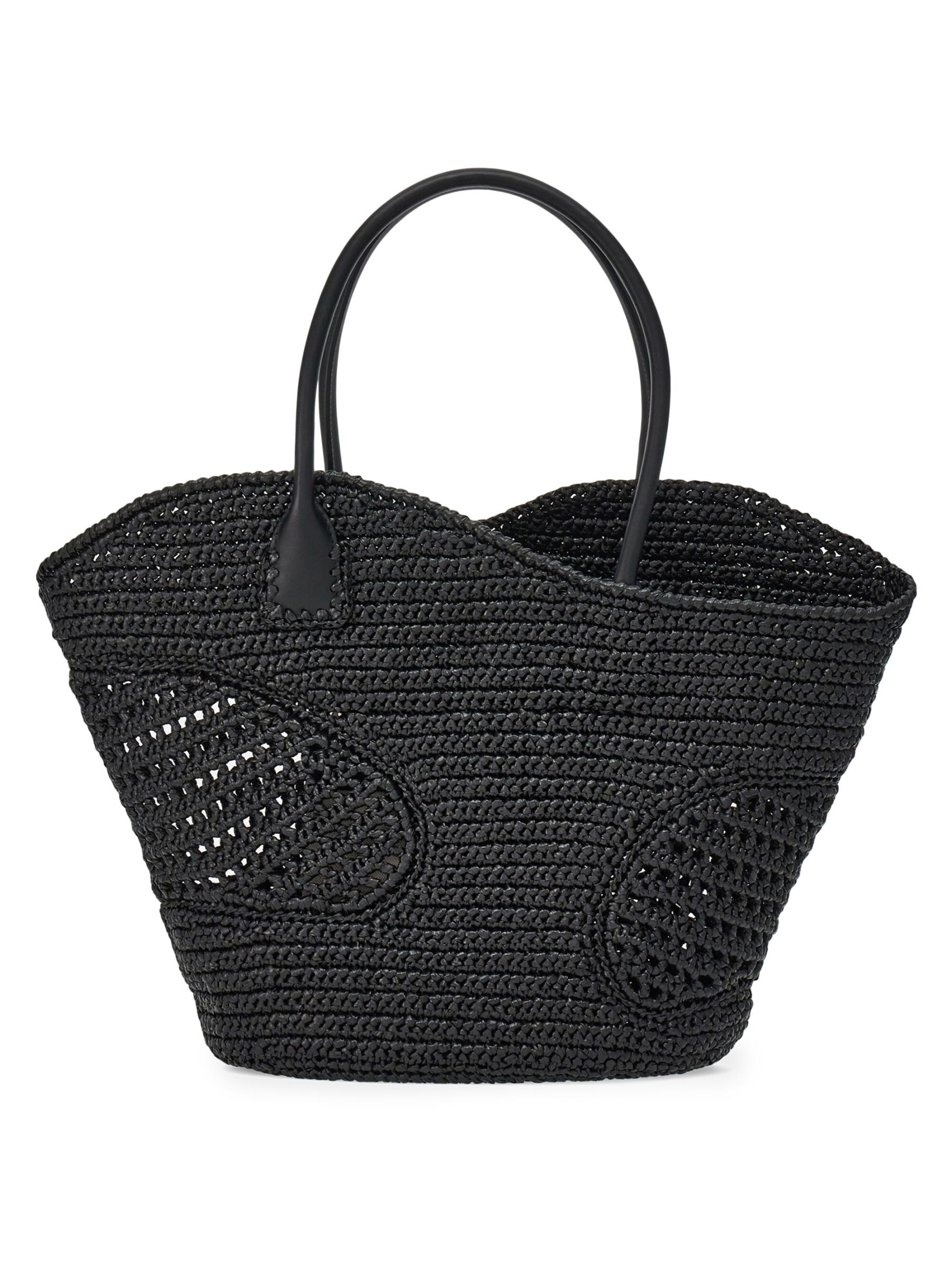 【FERRAGAMO】BIG sale★CUTOUT ラフィア トートバッグ Shop Ferragamo - Large Cut-Out Raffia Tote Bag | Saks Fifth