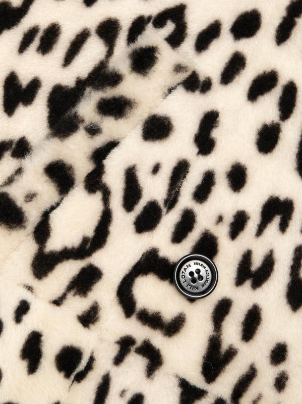 #6: معطف داستر بنقشة جلد الفهد من الكريستال - سنو ليوبارد