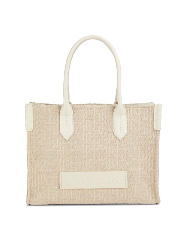 BALMAIN★レディース B アーミー モノグラム トートバッグ Balmain B-Army Monogram Jacquard 36 Shopper Tote Bag | Saks