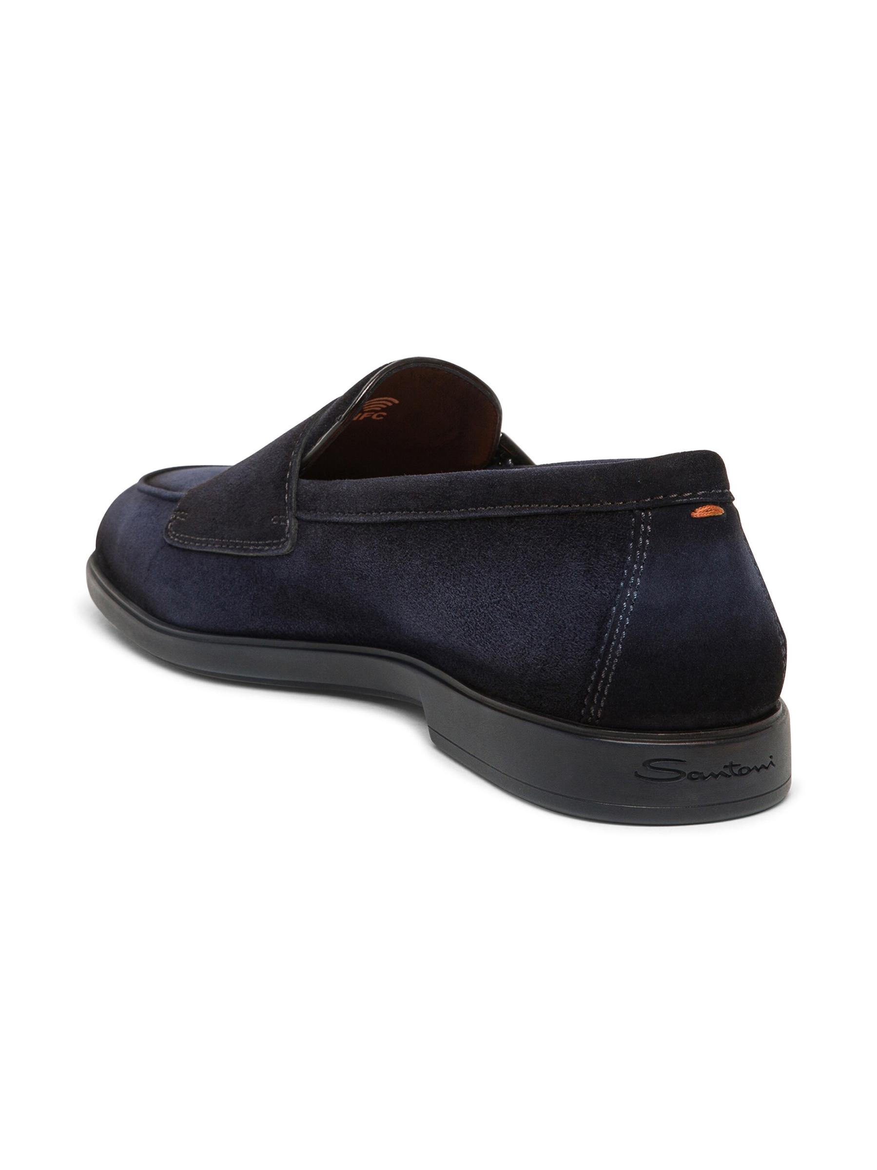 Santoni - マリブ・ダブルバックル・スエード・ローファー を