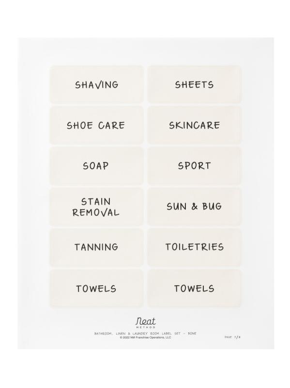 مجموعة ملصقات غرفة الغسيل والكتان