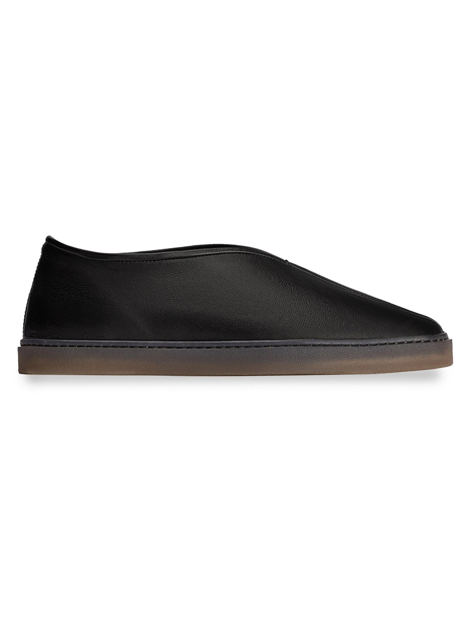 【関税込み】LEMAIRE ブラック Linoleum Piped スリッポン Lemaire Linoleum Piped Sneakers - Black – Kith