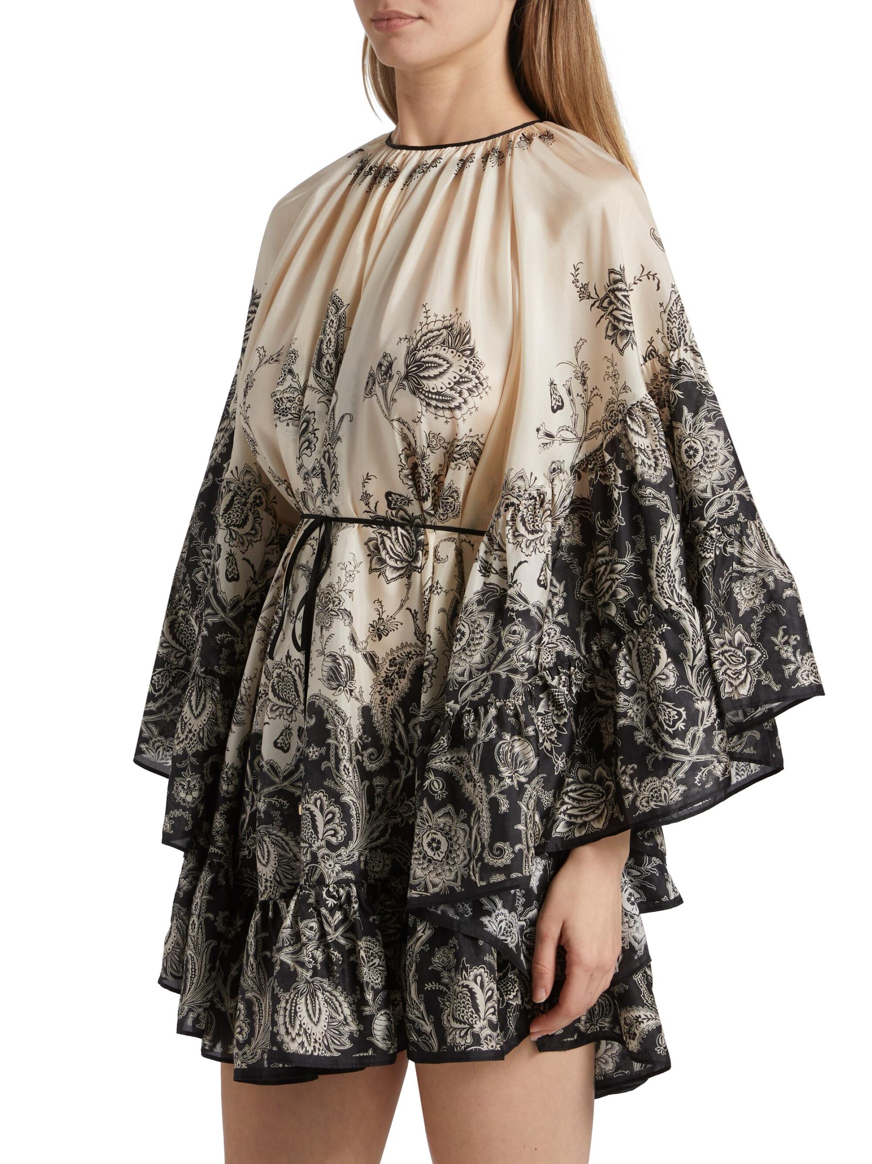 Shop Zimmermann - Rhiannon Lantern Minidress | Saks Fifth