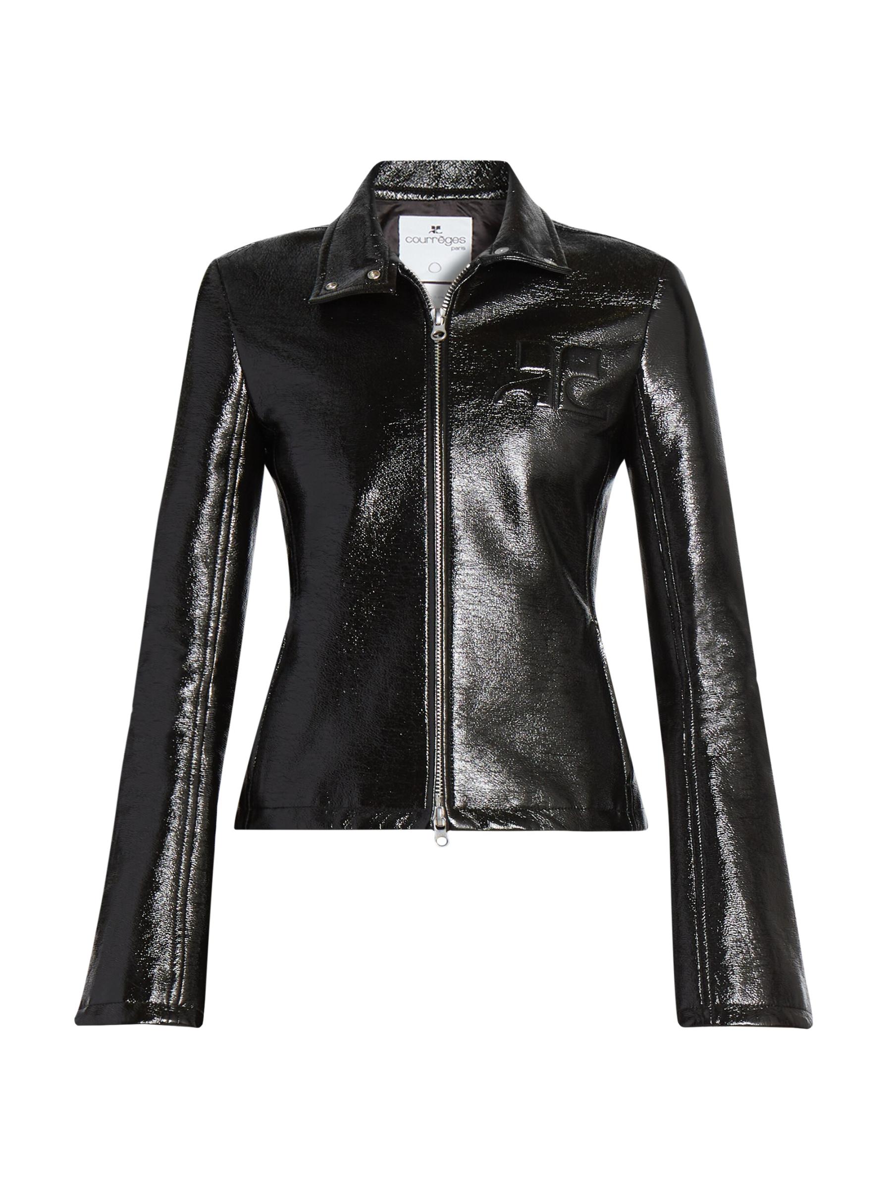 アウターその他 COURREGES 'Motorcycle Vinyl' jacket Black 18134244_39025932_600.jpg