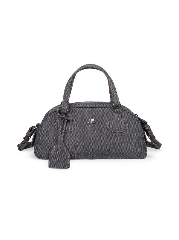 Courreges★フライデー ボウリング トップハンドルバッグ courreges Courreges クレージュ ハンドバッグ Leather Bowling
