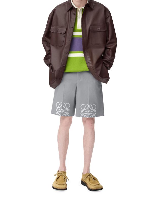 パンツ loewe anagram satin logo shorts Shop Loewe - Anagram Logo Shorts | Saks Fifth Avenue Canada