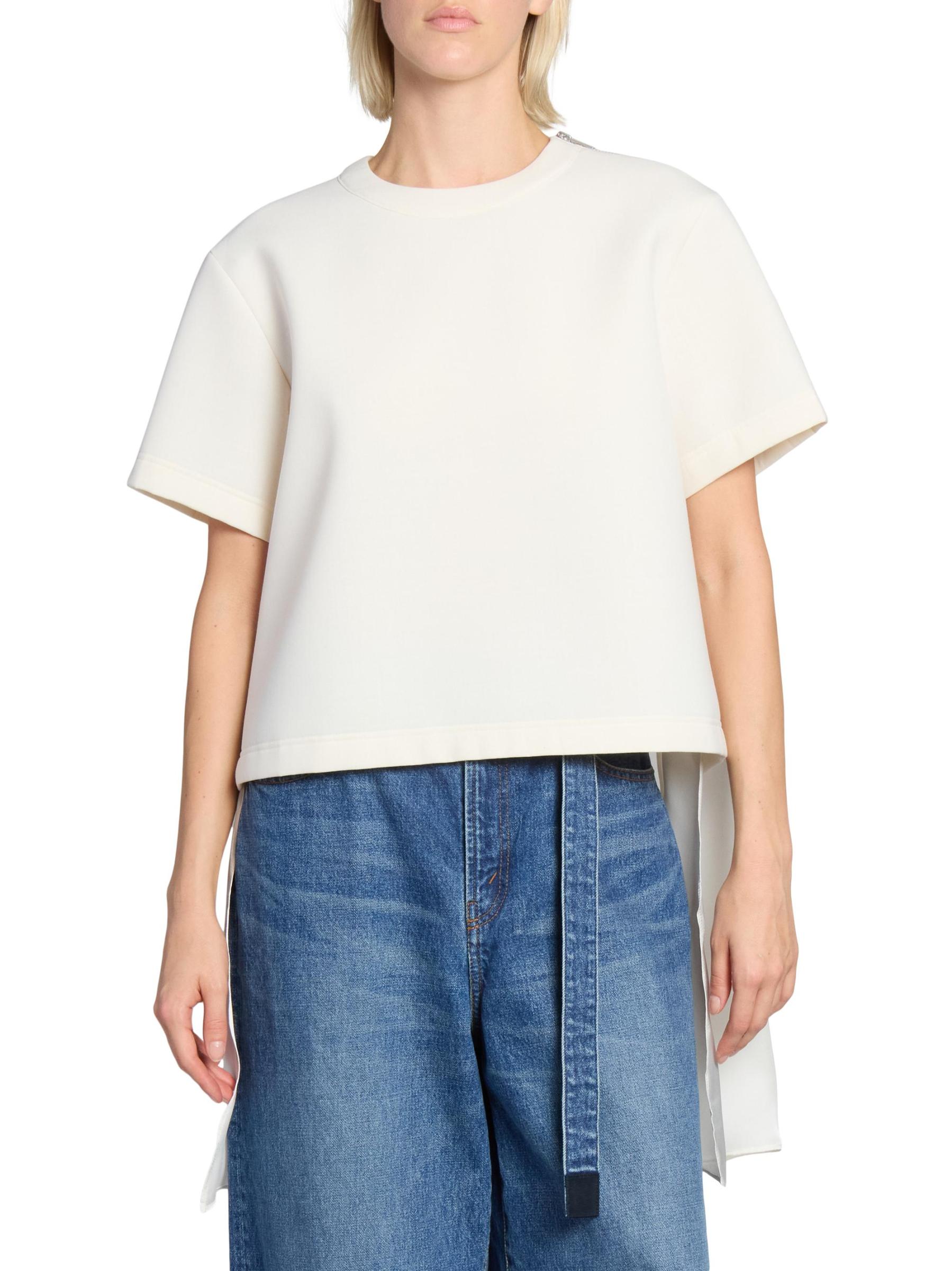 Shop Sacai - Suiting Bonding Mix Pullover | Saks Fifth Avenue Saks