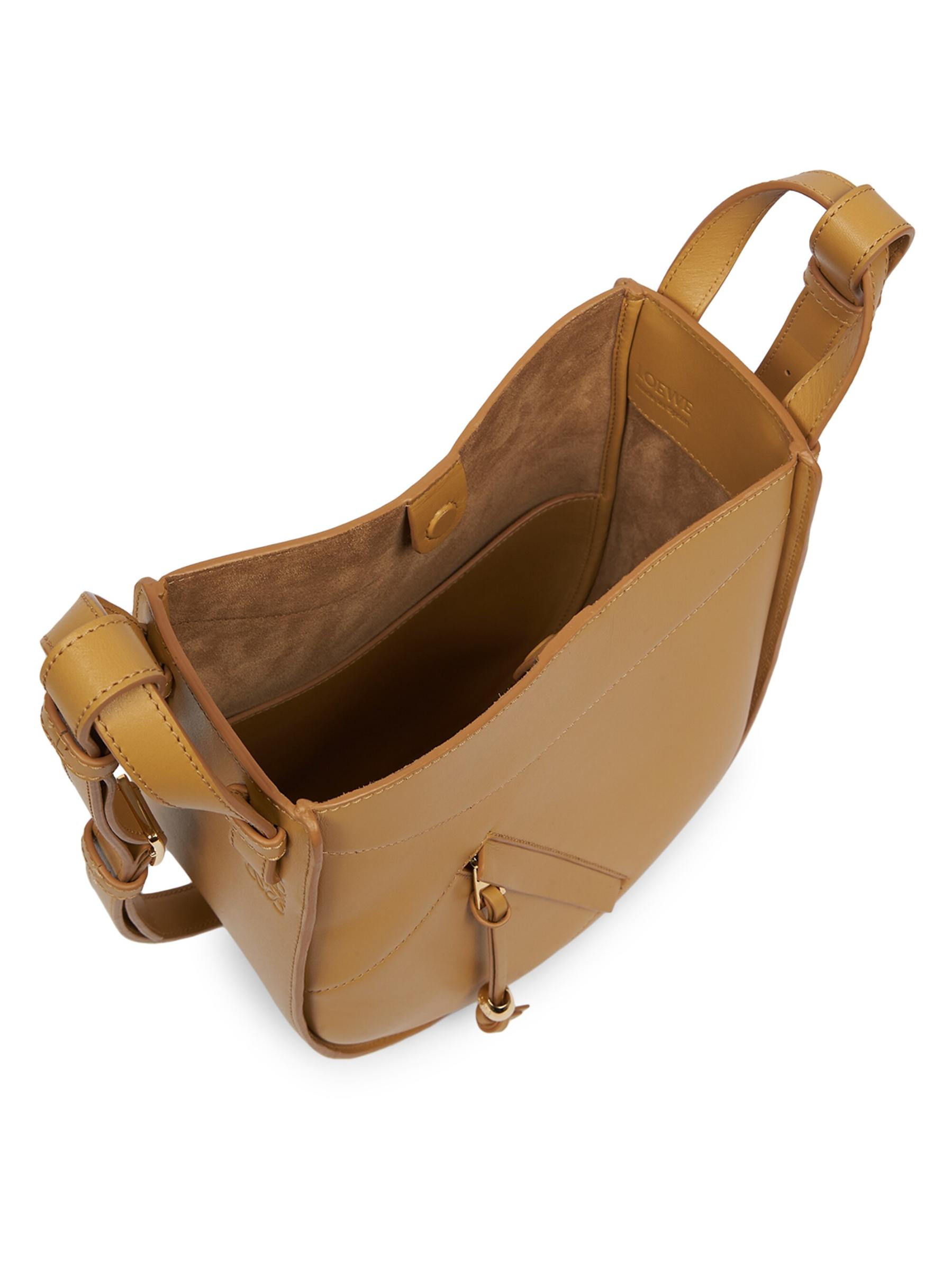 Loewe - ハンモック・スライス・レザー ホーボーバッグ を