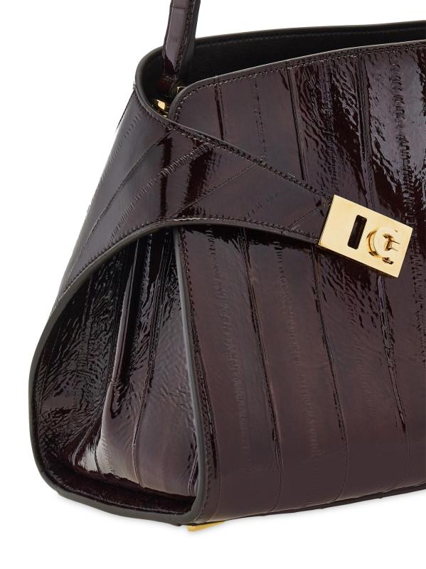 #6: حقيبة كتف من الجلد Hug - براون