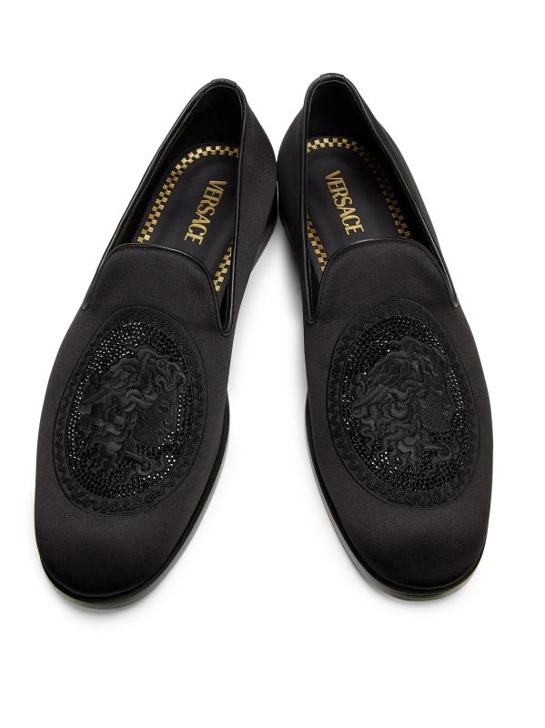 VERSACE メデューサ スリッパ a3158 Versace - メデューサ刺繍スリッパ をオンライン購入 | Saks
