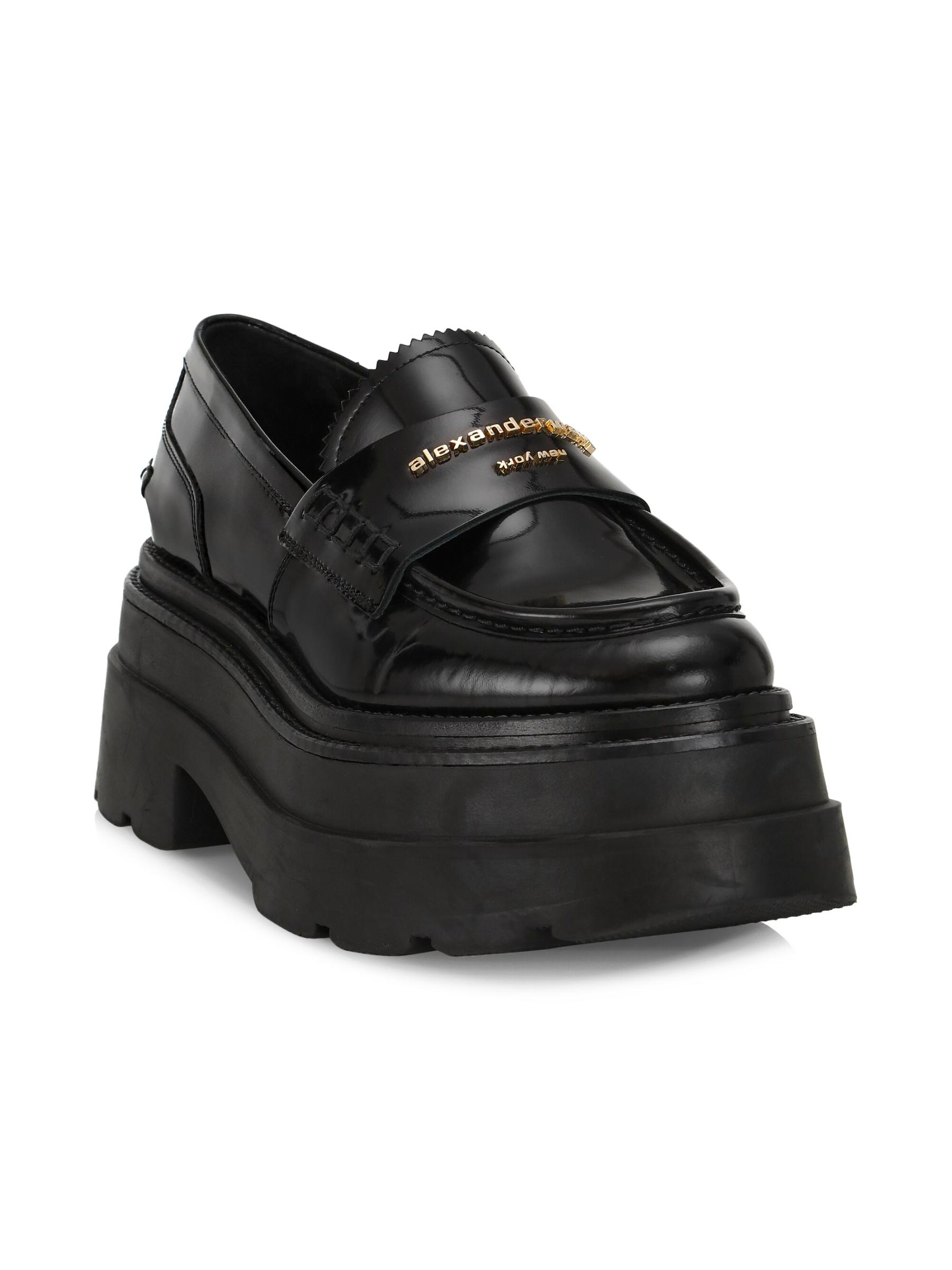 Alexander Wang - Carter Leather Platform Loafers（カーター