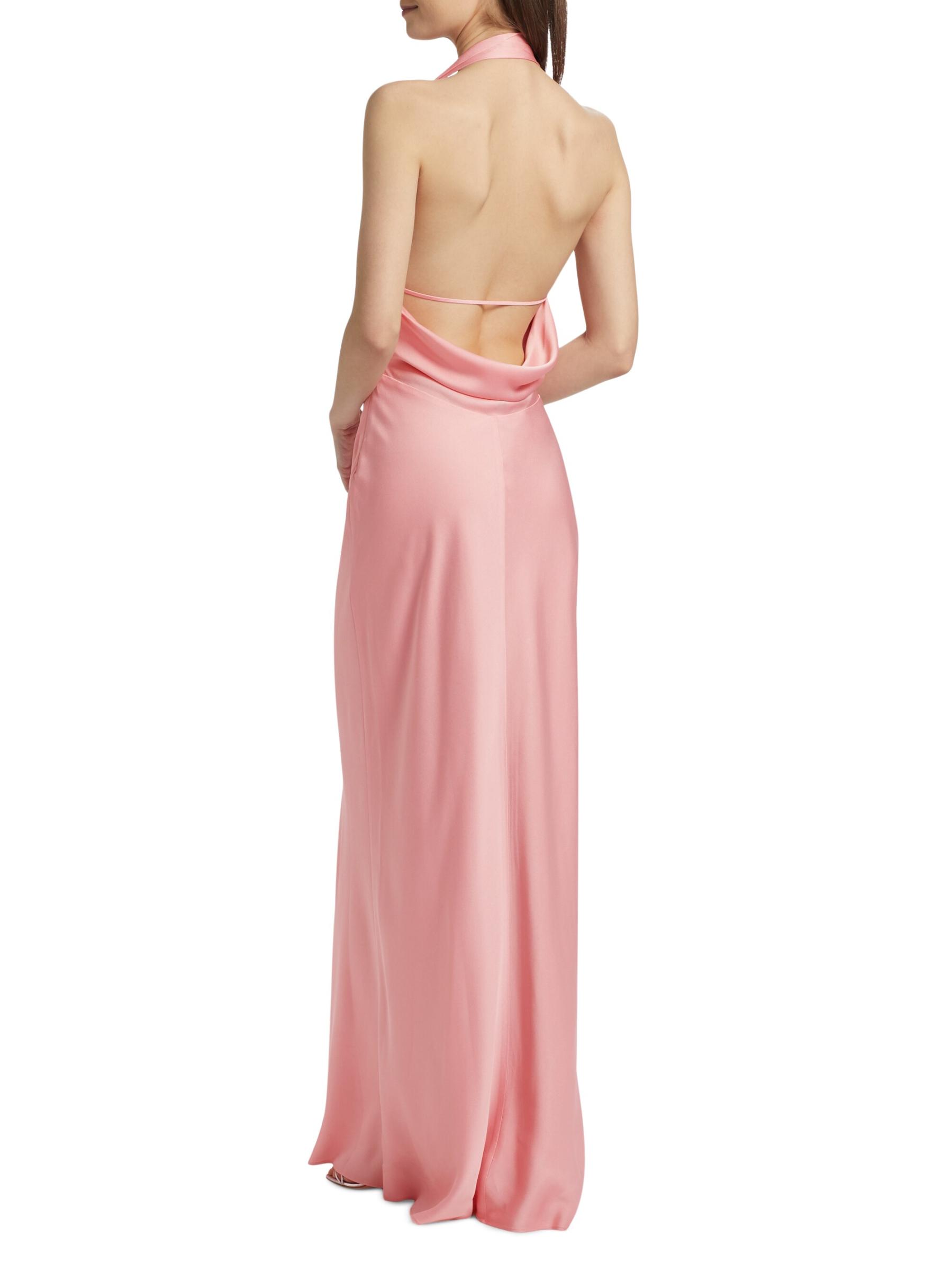 Shop SIMKHAI - Reannon Draped Column Gown | Saks Fifth